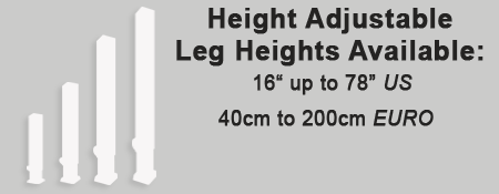PROFLEX STAGING leg heights