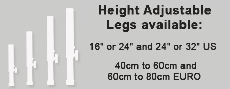 s101 leg heights